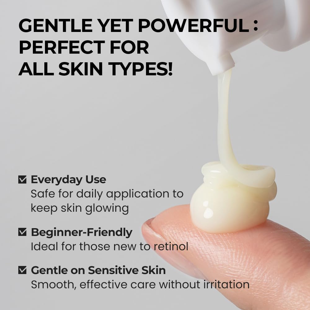 [SKIN&LAB] Suero Reparador con Retinol | Contiene Retinol Vegano, Bakuchiol y Péptidos | Para Reducir Arrugas y Líneas Finas, Suavizante | Esencia Facial Diaria | Para Piel Sensible | 1.01 fl.oz