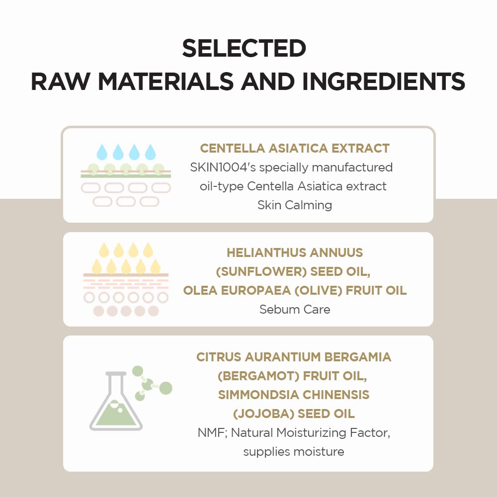 SKIN1004 Óleo de Limpeza Leve Madagascar Centella 200ml, 6.76 fl.oz | Limpador de Óleo Suave para o Rosto, Limpador Facial Coreano, Dupla Limpeza