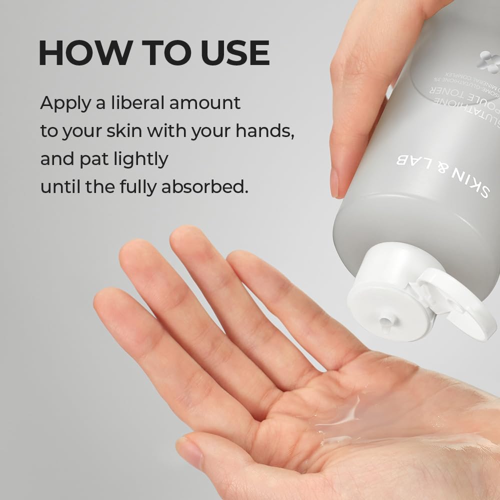  [Skin&LAB] Tônico Ampoule de Glutationa 200 ml, Melhora Manchas Escuras, Hiperpigmentação, Clareza da Pele, Tônico Coreano para Pele Sensível