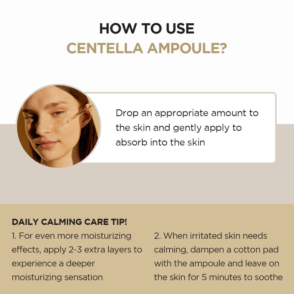 SKIN1004 Sérum Facial Ampola de Centella Asiática de Madagascar 1,85 fl.oz, 55ml, Acalma Pele com Tendência a Acne e Sensível