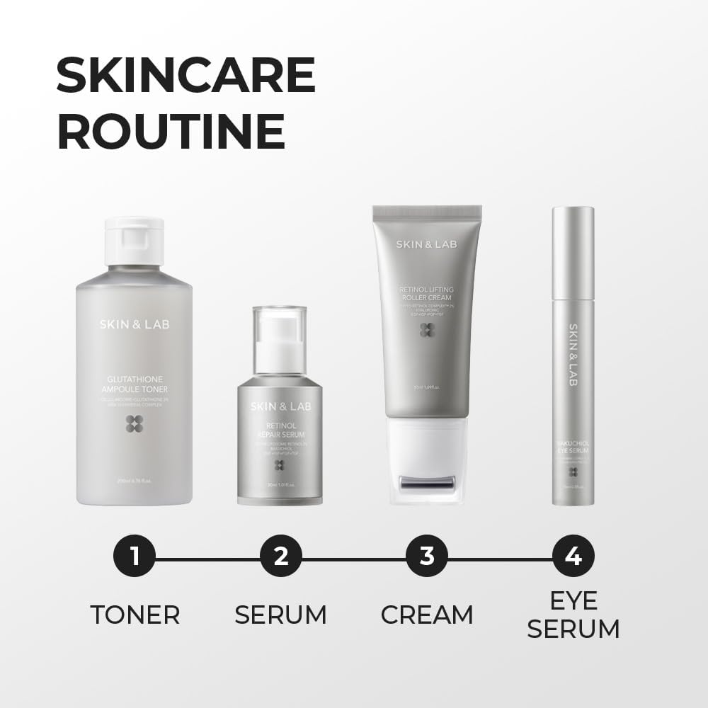  [Skin&LAB] Tônico Ampoule de Glutationa 200 ml, Melhora Manchas Escuras, Hiperpigmentação, Clareza da Pele, Tônico Coreano para Pele Sensível