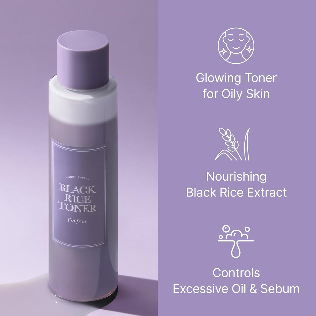 Black Rice Toner for Oily Skin