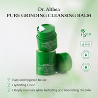 Dr.Althea Bálsamo Limpiador Pure Grinding | Aceite Limpiador de Maquillaje en un Solo Paso con Madecassoside | Textura de Sorbete No Grasosa | Calmante para Todo Tipo de Piel | Cuidado de la Piel Vegano Coreano | 1.69 Fl Oz