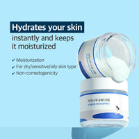 ROUND LAB Crema Hidratante de Jugo de Abedul 2.7 Fl Oz, Hidratante Facial Profundo de 48 Horas con Savia de Abedul y Ácido Hialurónico Vita para Piel Propensa al Acné, Reduce Sebo, Aceite, Puntos Negros, Cuidado de la Piel Coreano